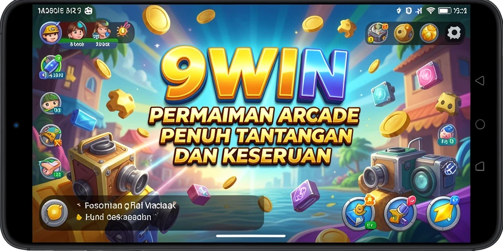 Tangkapan layar gameplay 9WIN yang menunjukkan keseruan permainan arcade.