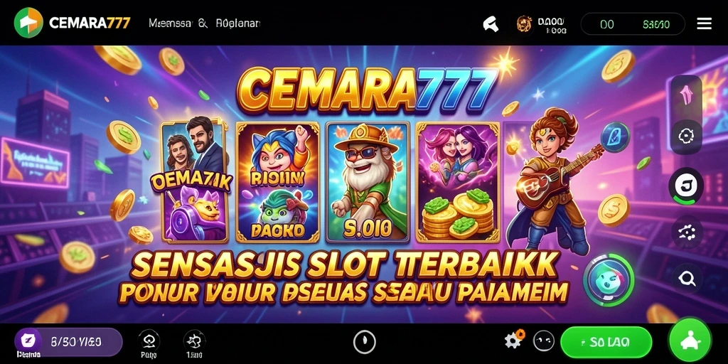 Screenshot gameplay CEMARA777 menampilkan suasana permainan Slot yang seru.