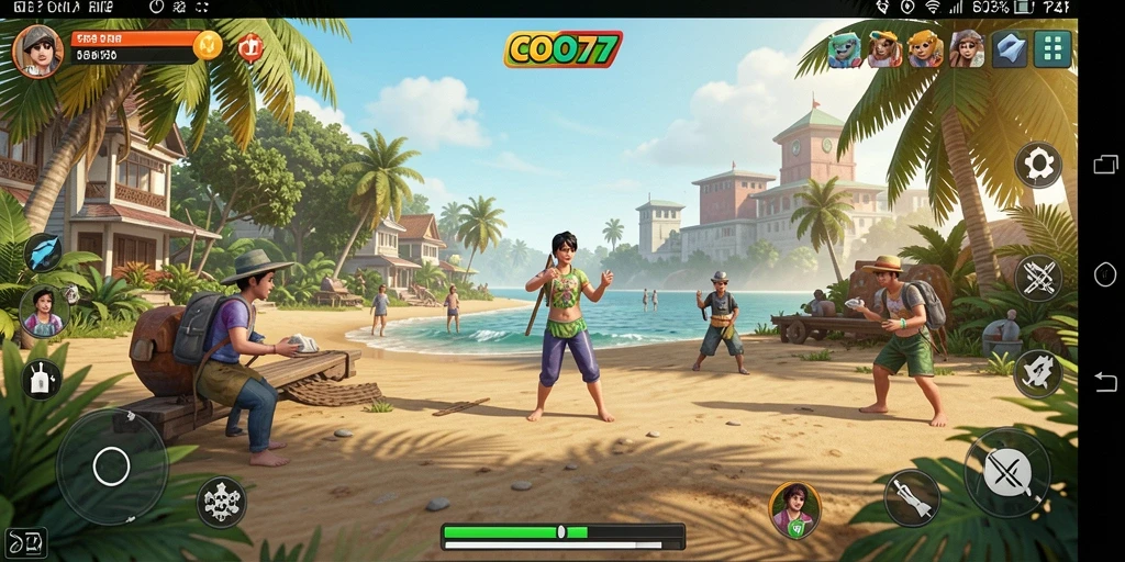 Tampilan gameplay menarik dari COO77 yang menghibur dan santai.