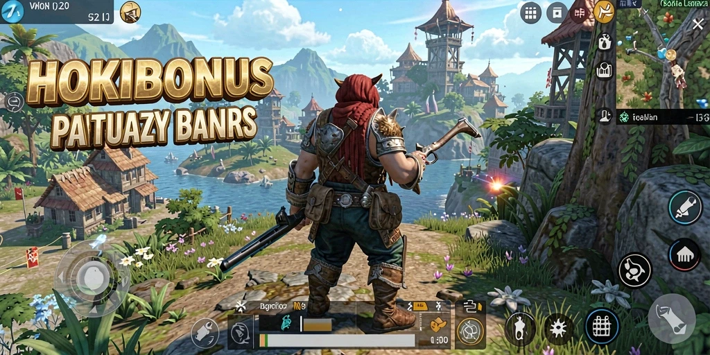 Gameplay HOKIBONUS menampilkan eksplorasi dunia terbuka yang luas.