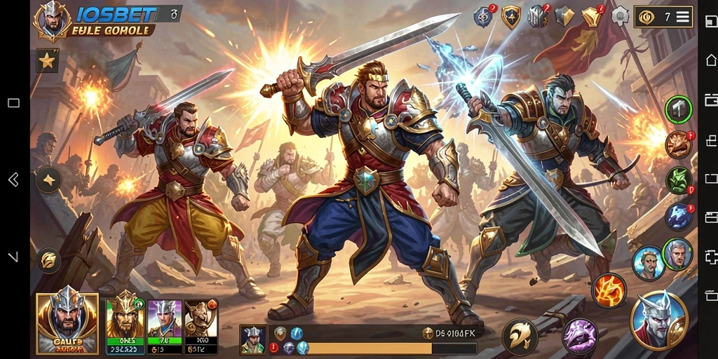Tampilan gameplay menarik dari IOSBET dalam pertempuran Battle Royale.