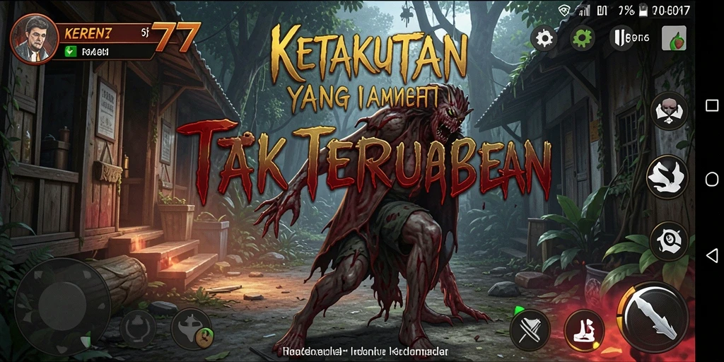 Gameplay seru dan mencekam dalam KEREN77