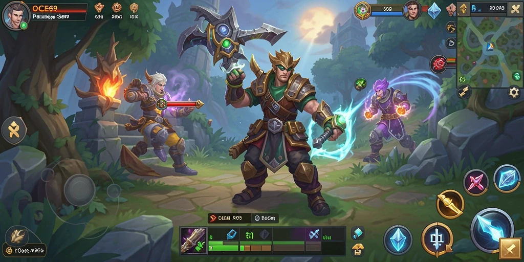 Screenshot menampilkan aksi seru dalam gameplay OCE69.