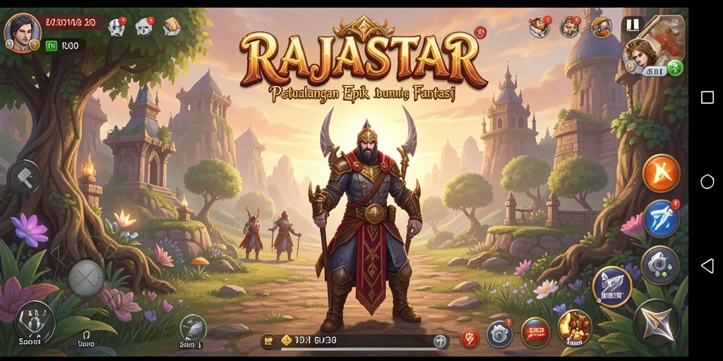 Tampilan gameplay RAJASTAR yang menarik dan mendebarkan di dunia RPG.