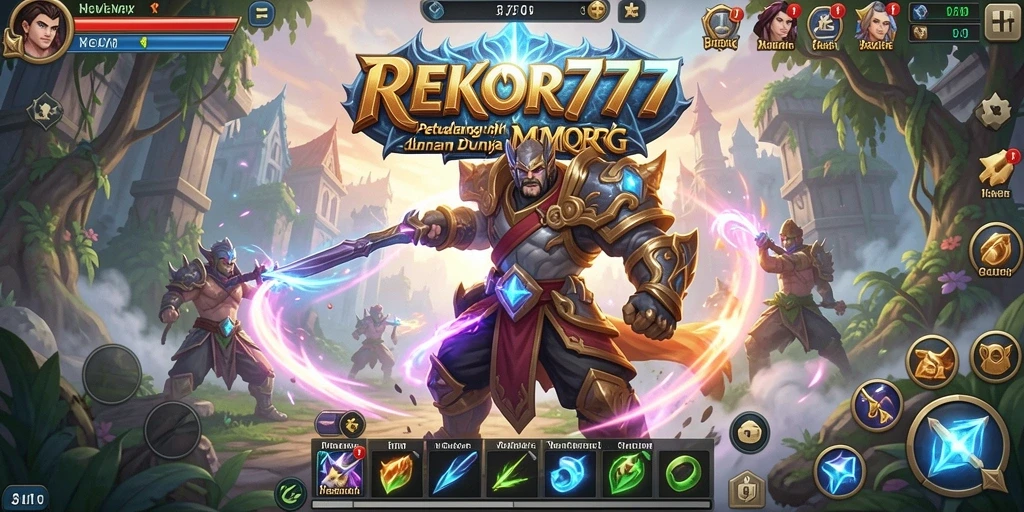Tampilan gameplay epik dalam dunia <strong>REKOR777</strong> yang menakjubkan.