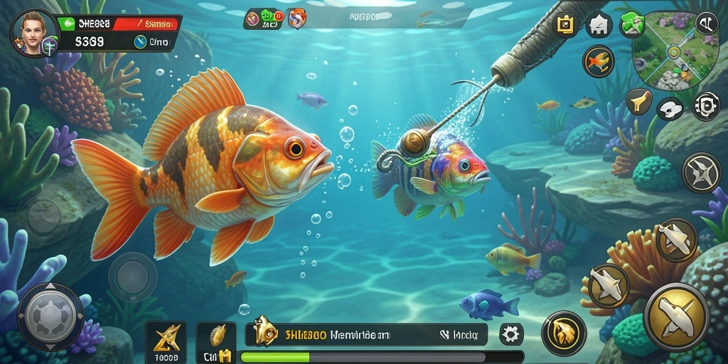 Tangkapan ikan yang memukau dalam gameplay SHE888.