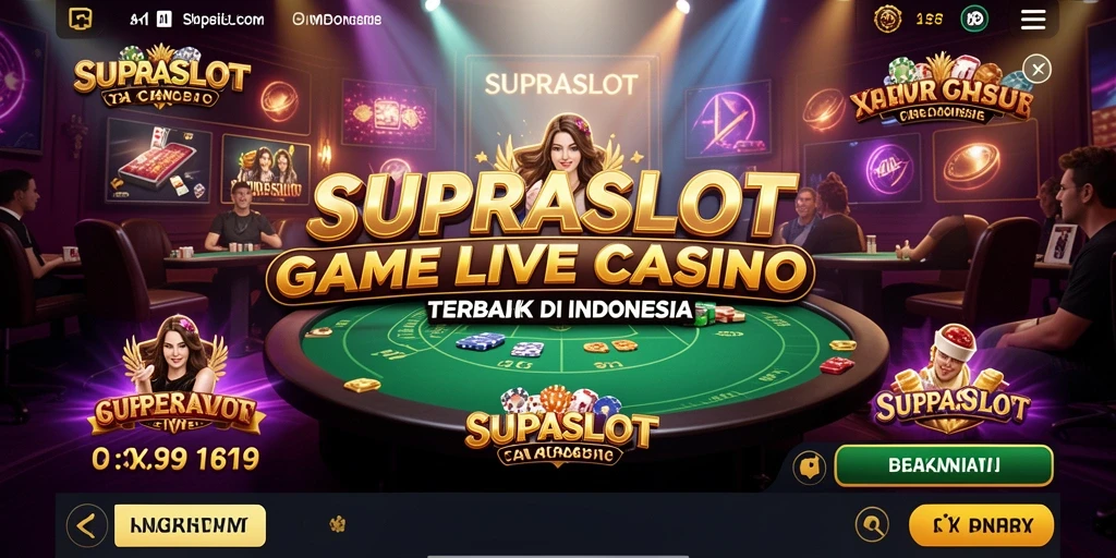 Tampilan gameplay seru dan interaktif di Live Casino SUPRASLOT.