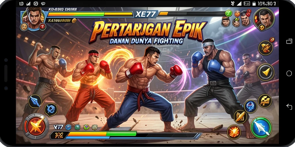Tampilan gameplay XE77 yang mendebarkan dan penuh aksi.