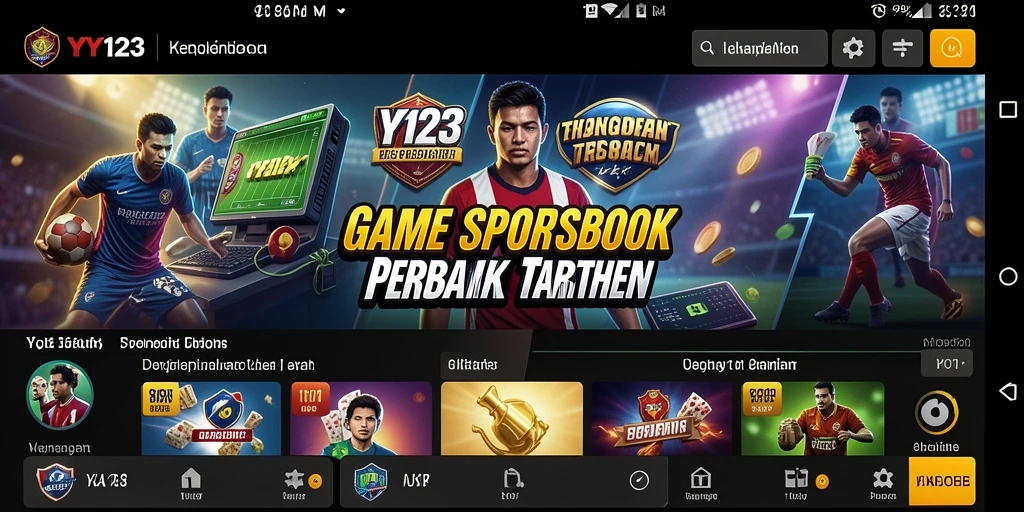 Tampilan gameplay YY123 yang menarik dalam taruhan olahraga.