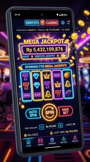 Tampilan halaman utama aplikasi dentoto yang intuitif.